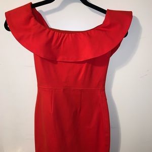 Aritzia BABATON red body con dress